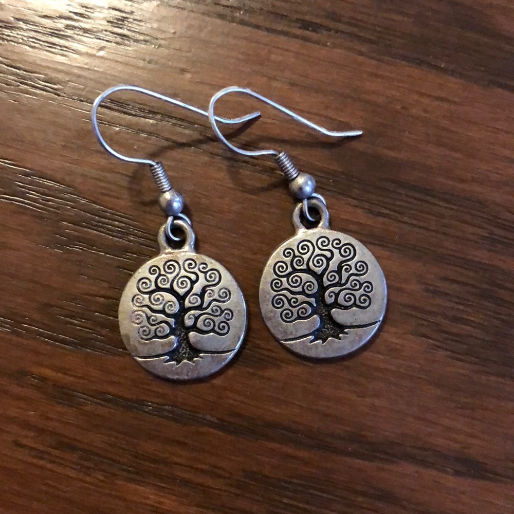 Swirly Tree Earrings